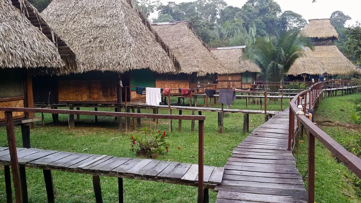 A lodge in the Cuyabeno reserve
