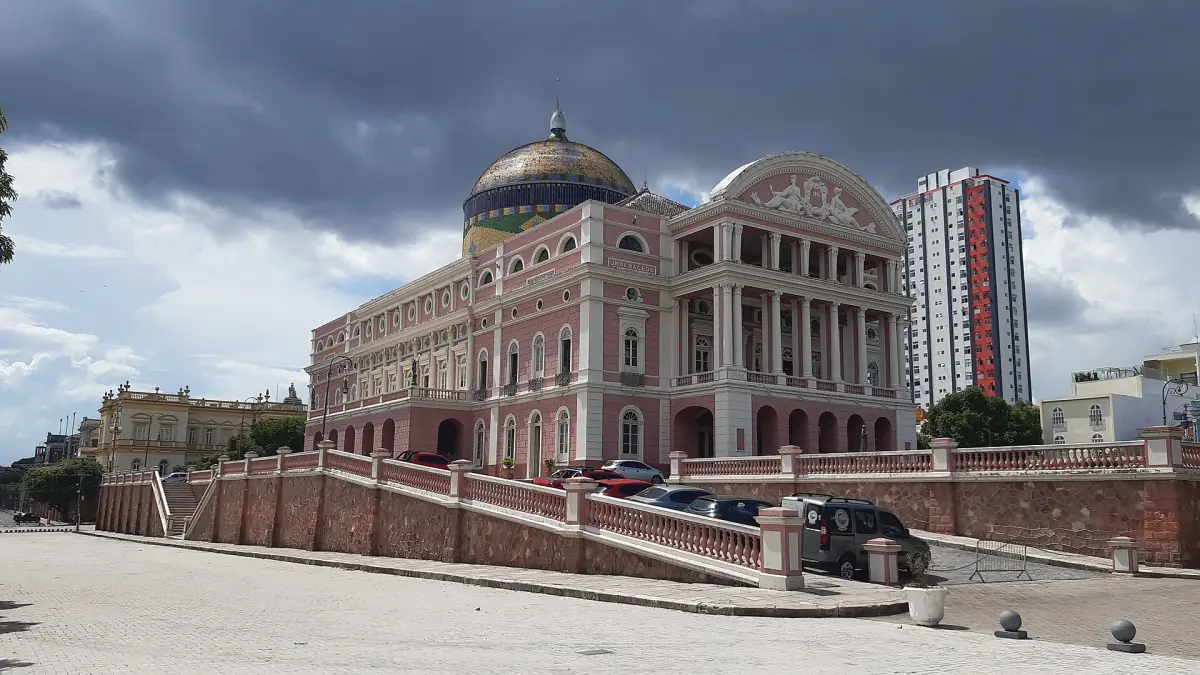 The Teatro Amazonas opera house in Manaus